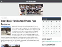 Tablet Screenshot of creekhockey.com